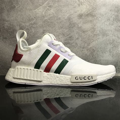 gucci x adidas originals nmd r1 bee white|adidas gucci 2024.